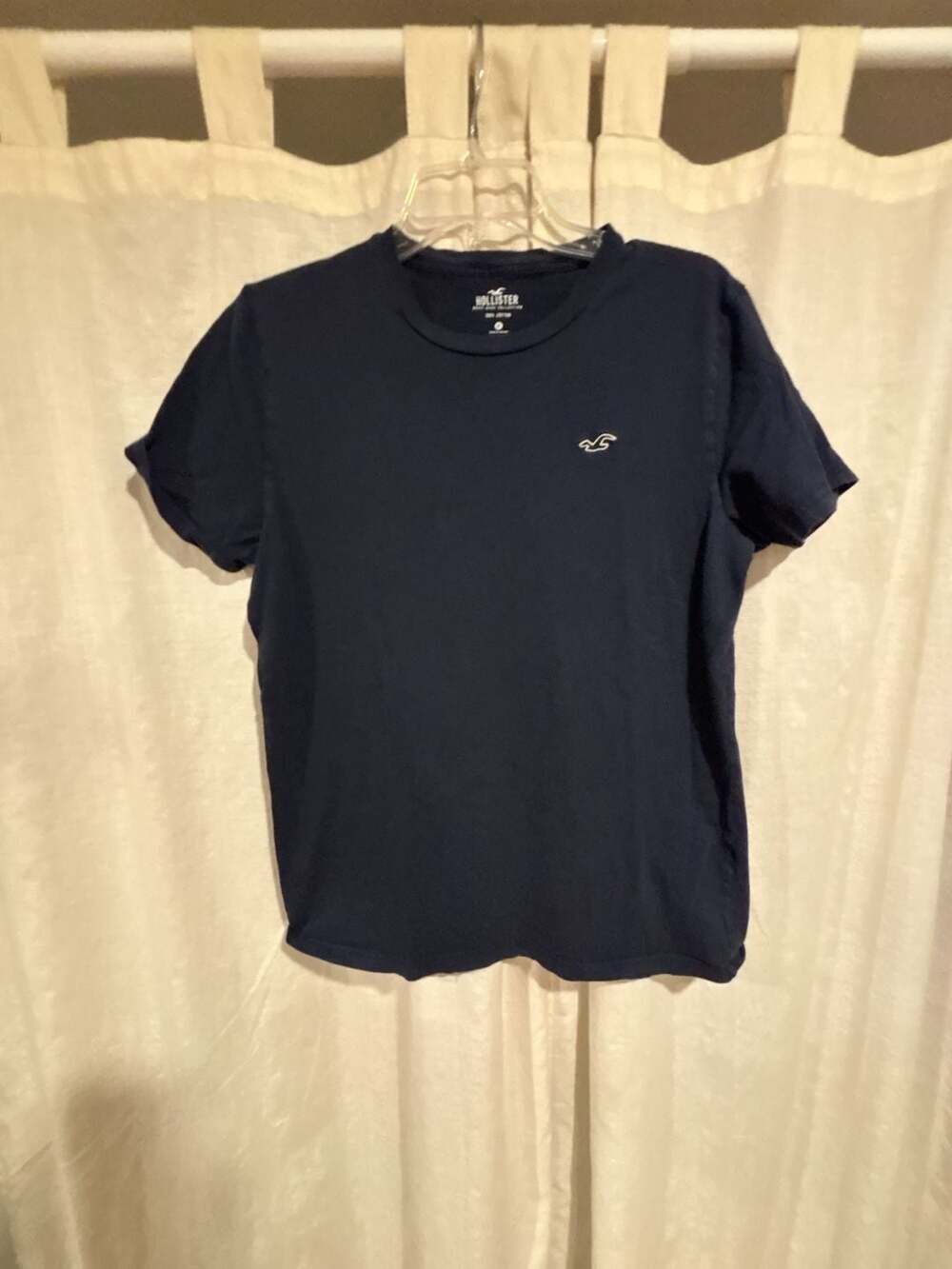 Hollister Must-Have Collection Icon Logo Navy Blue Crew Neck T-Shirt